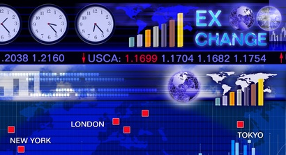 Forex currency market collage pic